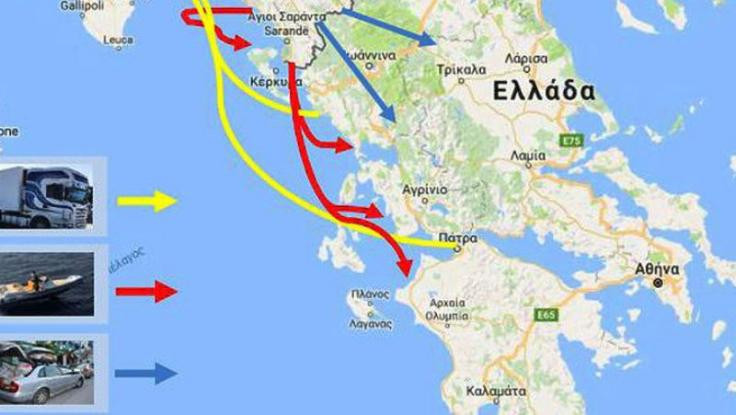 Τα σταυροδρόμια των ναρκωτικών προς Ελλάδα και την Ευρώπη – Πως διακινούνται κάνναβη, ηρωίνη, κοκαΐνη